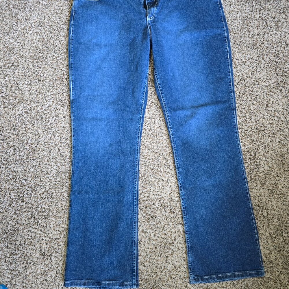 Ladies Wrangler Qbaby Cool Vintage Blue Jeans Boo… - image 4